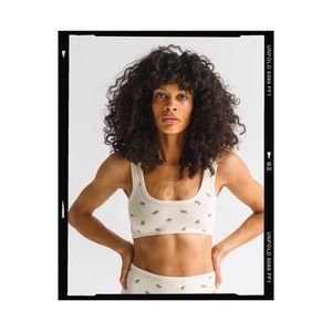 Arq Full Coverage Bra in Yellow Calico